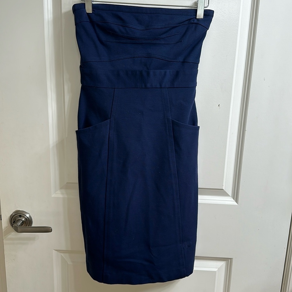 Strapless Theory midi dress
